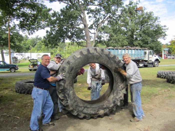 Huge tire from tire wars